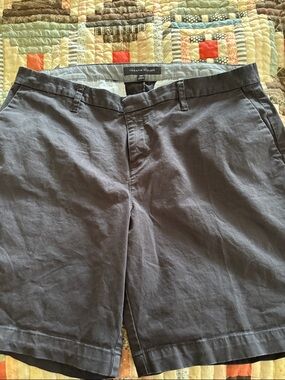 Tommy Hilfiger Women’s Dark Navy Flat Front Cotton Bermuda Shorts